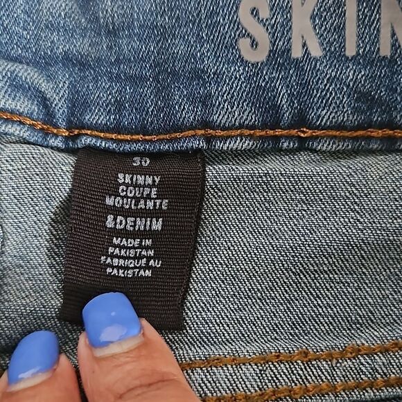 H&M Men Skinny Jeans 30 Light Blue Washed - Picture 10 of 16